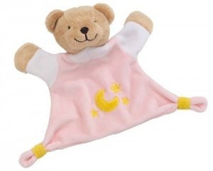 Cause Kuscheltuch Bär (rosa)