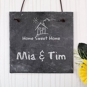 Cera & Toys Türschild - HOME SWEET HOME - mit eigenem Wunschtext