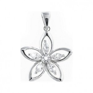 CHRIST Anhänger Blüte mit Zirkonia