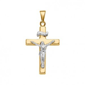 CHRIST Gold Kreuz Anhänger