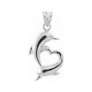 CHRIST Herzanhänger mit Delphinen