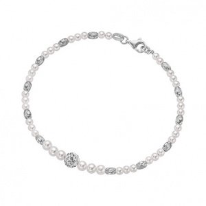 CHRIST Silver Armband mit Perlen