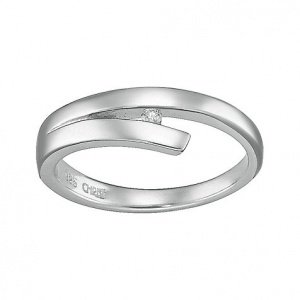 CHRIST Silver Diamonds Damenring