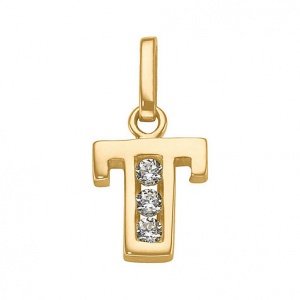 CHRIST Zirkonia Anhänger Buchstabe T