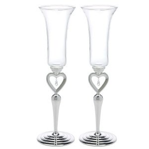 Champagnergläser-Set Herz