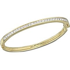 Channel-Set Armreif, vergoldet