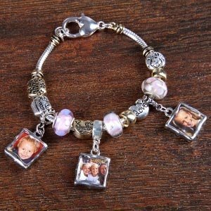 Charm-Armband mit 3 Fotoanh