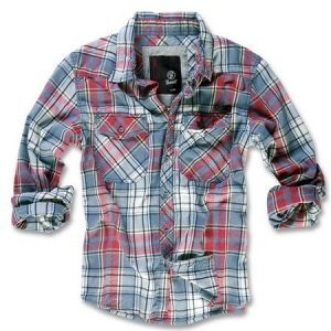 Check Shirt Flanell Hemd grau
