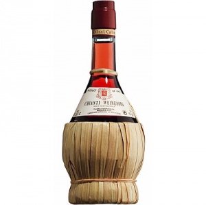 Chianti Weinessig Toskana in der Bastfla