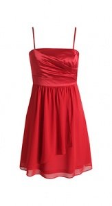 Chiffon/Satin Corsagen-Kleid
