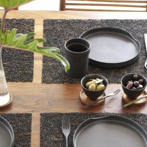 Chilewich Tischset SPUN schwarz - 2er Se