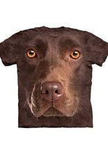 Chocolate Lab Dog Face The Mountain T-Sh