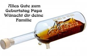 Chopper-Geschenkflasche mit Gravur