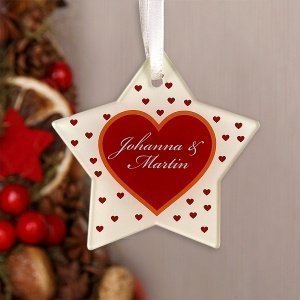 Christbaumanhänger Stern aus Acryl für V