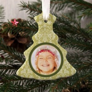 Christbaumanhänger aus Keramik mit Foto