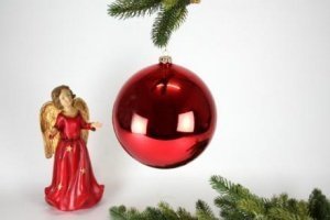 Christbaumkugel 15cm Rot