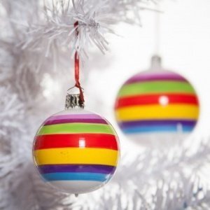 Christbaumkugel Boras Stripes 8cm