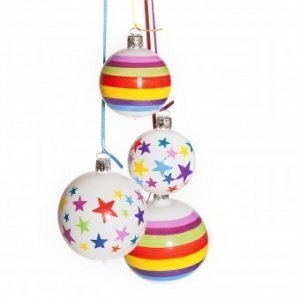 Christbaumkugel Vegas Stars 6cm