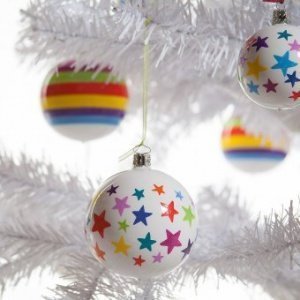 Christbaumkugel Vegas Stars 8cm