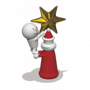 Christbaumspitze With a little help