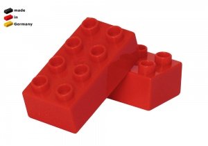 Ciddi Toys Bausteine rot (duplo-kompatib