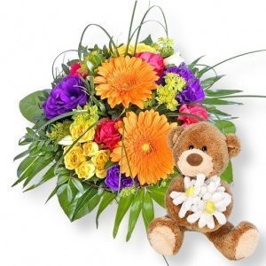 Citylights und Blumenbote