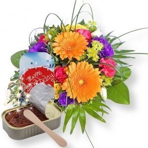 Citylights und Happy-Birthday-Kuchen