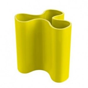 CLARA L Vase solid senf von Koziol