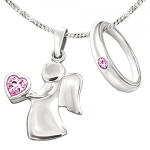 CLEVER SCHMUCK 2 Silberne Anhänger Engel