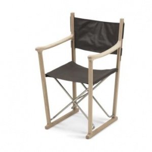 Classic Klappstuhl Eiche in Leder Braun 