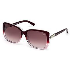 Cleo Burgundy Sonnenbrille - Asian fit