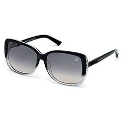 Cleo Jet Black Sonnenbrille - Asian fit