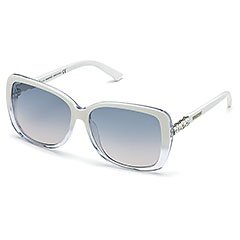 Cleo White Sonnenbrille - Asian fit