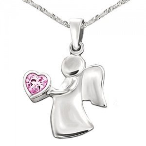 Clever Schmuck Silberner Anhänger Engel