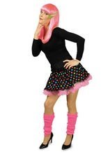 Clown Minirock Petticoat Punkte schwarz-