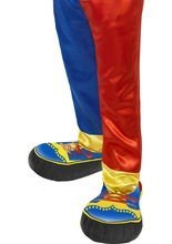 Clown Schuhe aufblasbar blau-gelb-rot