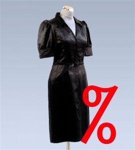 COCKTAILKLEID AUS HANF-SEIDE