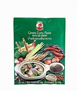 Cock Brand Currypaste grün (50g Packung)
