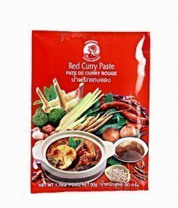 Cock Brand Currypaste rot (50g Packung)