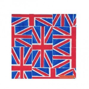 Cocktail-Servietten "Union Jack", Emma B