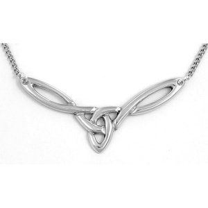 Collier "Love Knot", Pewter