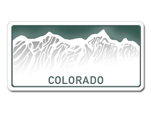 Colorado US Deko Fahrzeug-Kennzeichen mi