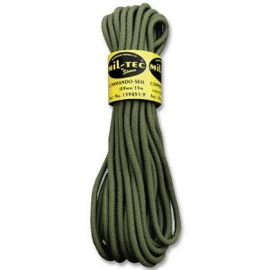 Commando Seil 15 Meter oliv 9mm
