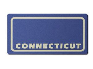 Connecticut US Deko Fahrzeug-Kennzeichen