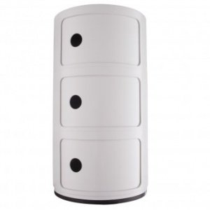 Container Componibili 3 rund weiß