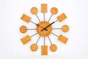 Cookie Clock Wanduhr