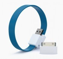Coole Flachband USB-Dock Kabel - Blau
