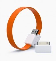 Coole Flachband USB-Dock Kabel - Orange