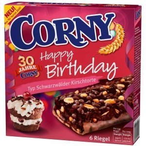 Corny "Happy Birthday" Schwarzwälder Kir