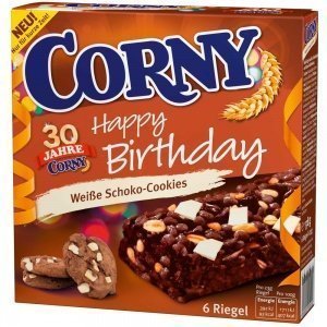 Corny "Happy Birthday" Weiße Schoko-Cook